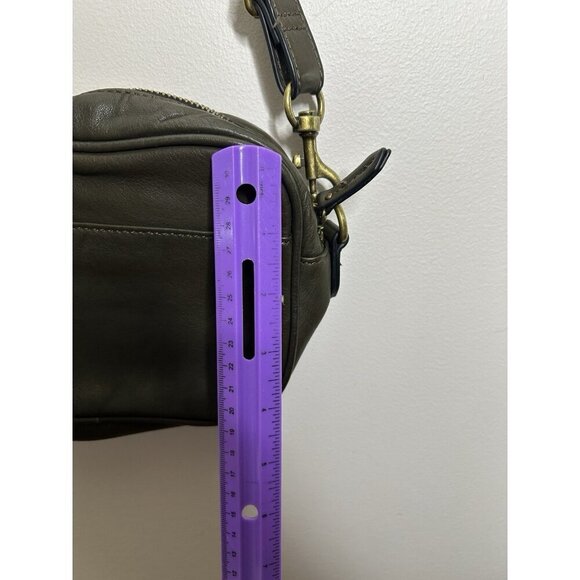 Margot Army Green Camouflage leather crossbody purse for women - Picture 7 of 10